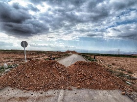 راه‌های دسترسی به شهر تاریخی بلقیس در اسفراین مسدود شد