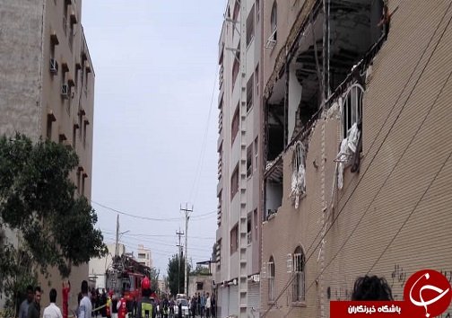 انفجار گاز در مجتمع مسکونی در اهواز حادثه آفرید