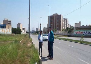 بازدید مدیر شهرداری منطقه ۸ اهواز از برخی معابر شهری