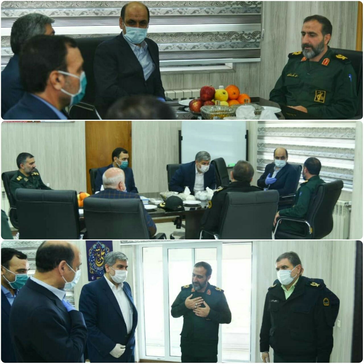 دیدار استاندار گلستان با فرمانده سپاه  گلستان به مناسبت روز پاسدار