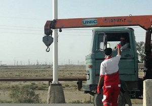 خدمات رسانی هلال احمر ادامه دارد/ تب سنجی بیش از ۶۸۷ نفر در خوزستان