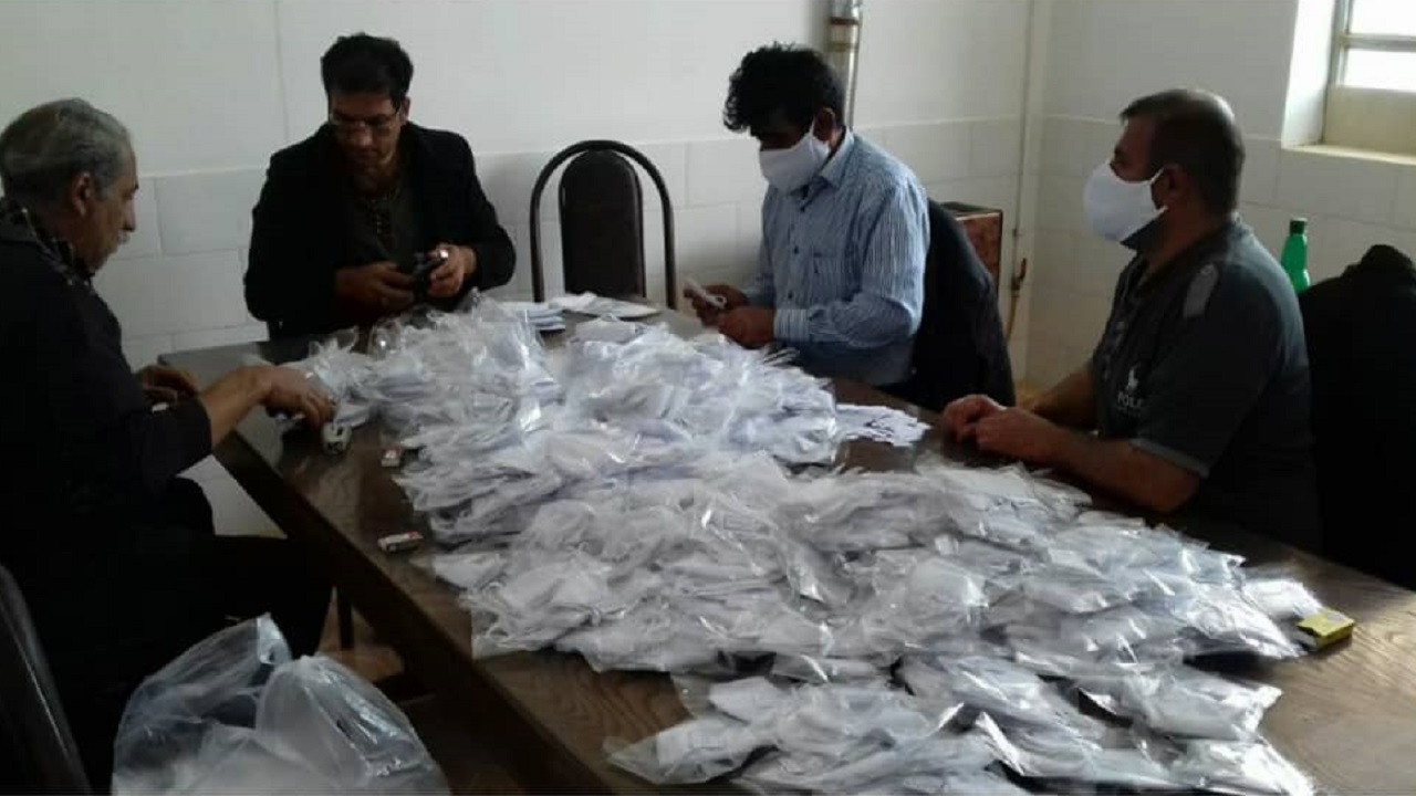 تولید ۴ هزار ماسک پارچه‌ای در روستای امام قیس