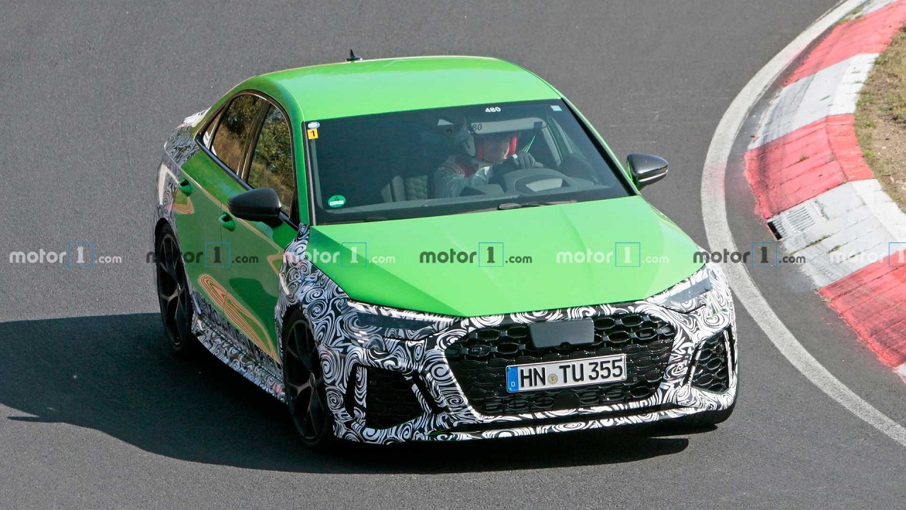تصاویر جاسوسی منتشر شده از خودروی Audi RS3