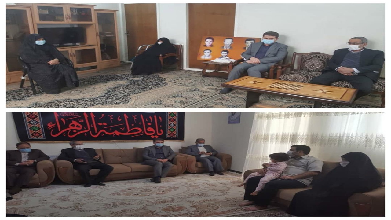 دیدار استاندار کرمان با خانواده شهیدان پورجعفری و یزدانی