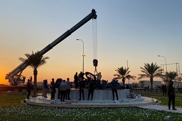 ساخت یادمان شهدای مقاومت در محل شهادت سردار سلیمانی 06