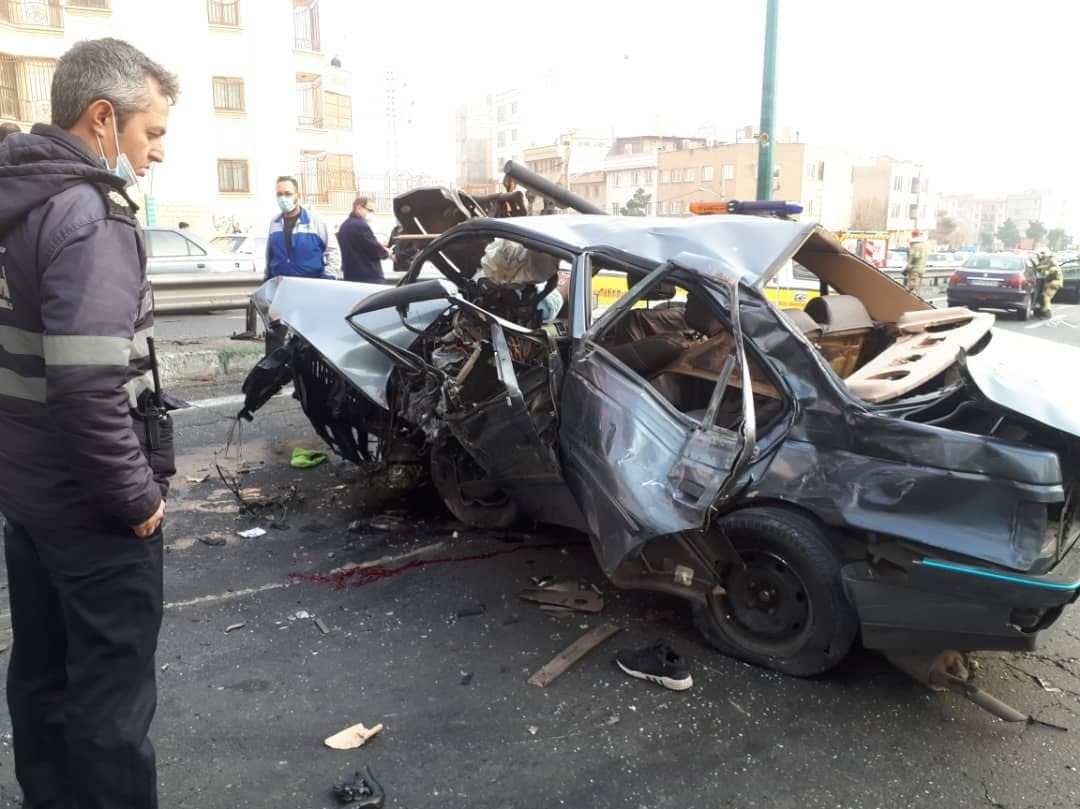 مصدومیت پنج تن در حادثه تصادف ظهر امروز در پایتخت