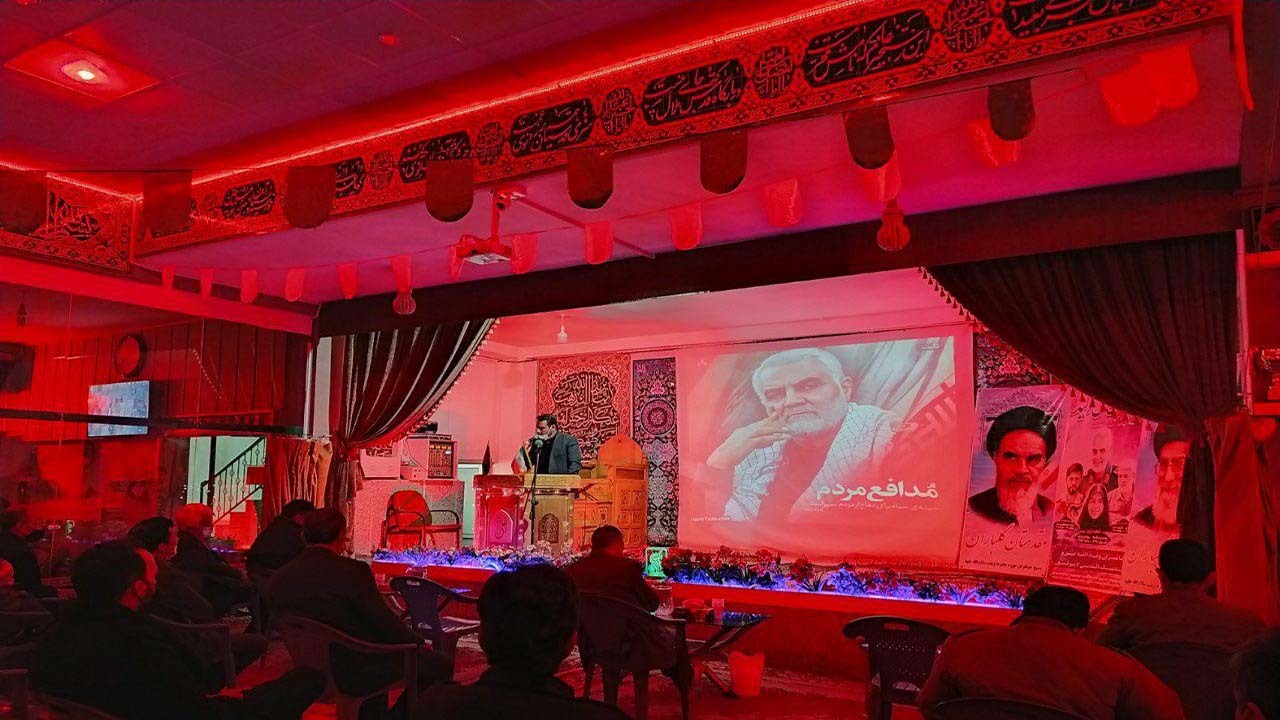 مراسم یادبود شهید حاج قاسم سلیمانی در بخش جرقویه + تصاویر