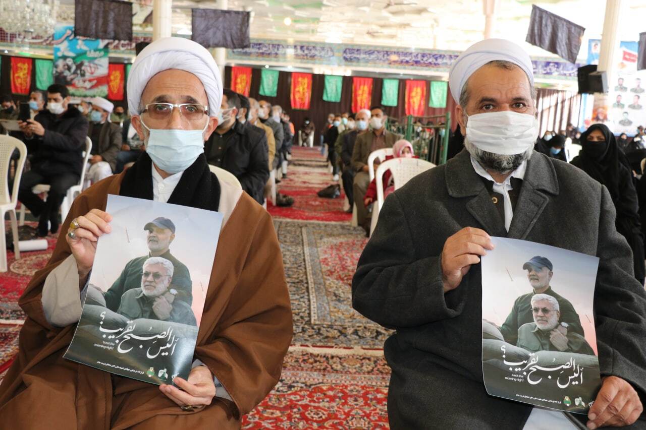گزارش تصویری از برگزاری مراسم سالگرد شهادت سردار قاسم سلیمانی در تربت جام