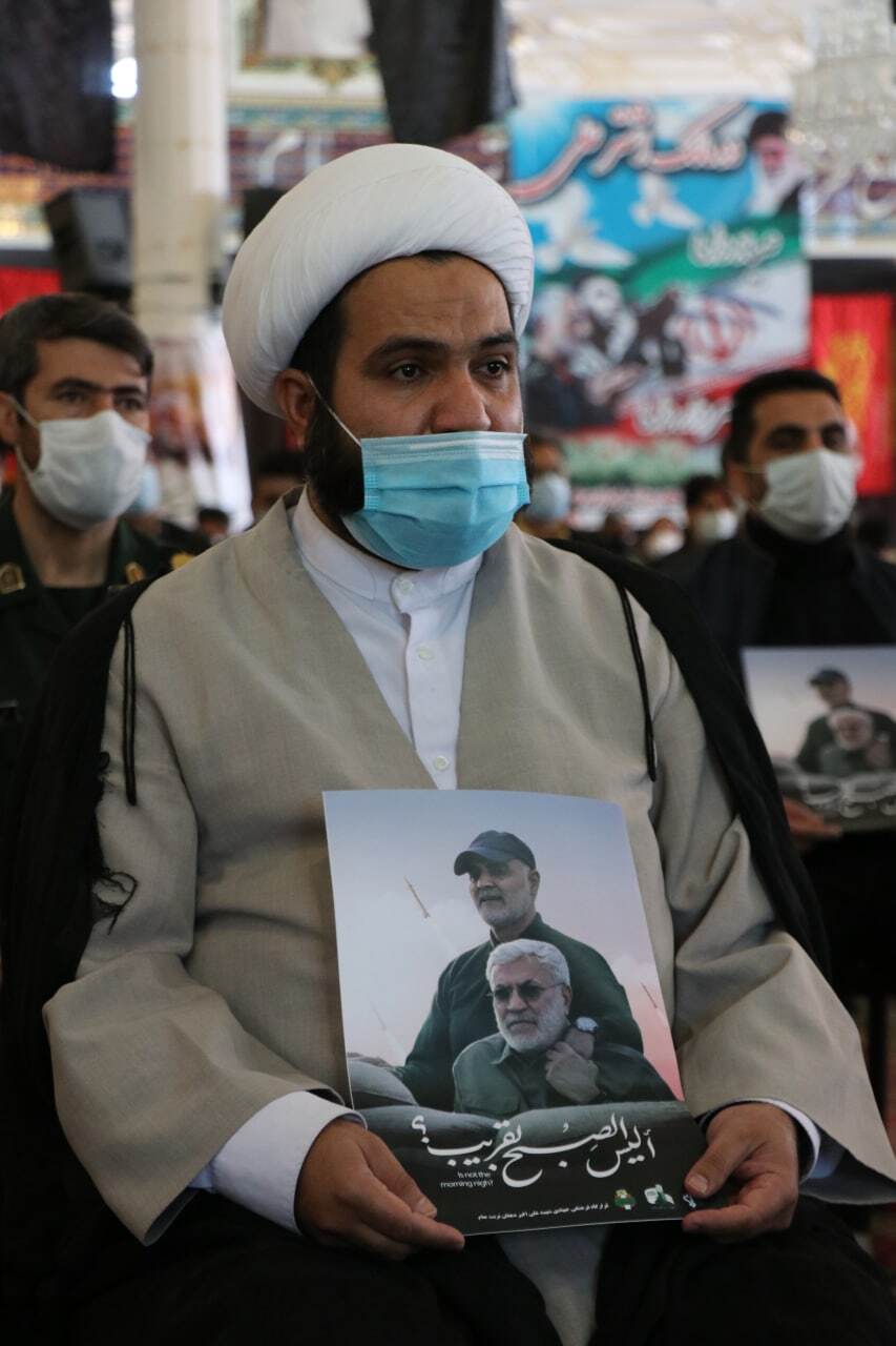 گزارش تصویری از برگزاری مراسم سالگرد شهادت سردار قاسم سلیمانی در تربت جام