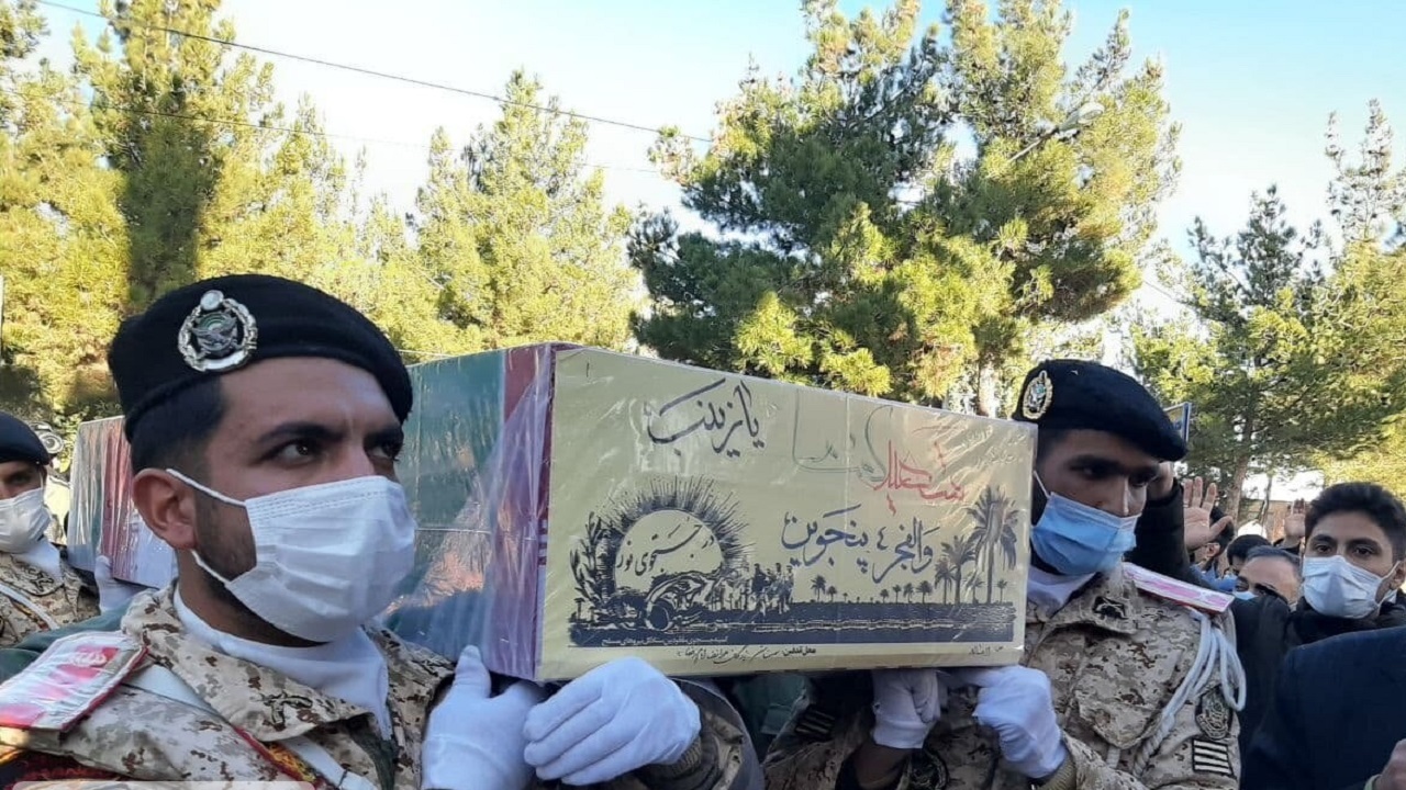 پیکر شهید گمنام دوران دفاع مقدس در شهرستان شاهرود تشییع شد