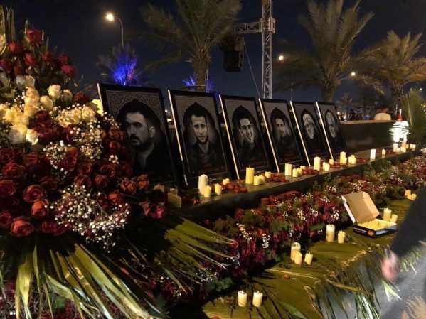 مراسم بزرگداشت سالگرد شهادت سردار سلیمانی و ابومهدی المهندس در محل شهادت آنها مراسم بزرگداشت سالگرد شهادت سردار سلیمانی و ابومهدی المهندس در محل شهادت آنها 02