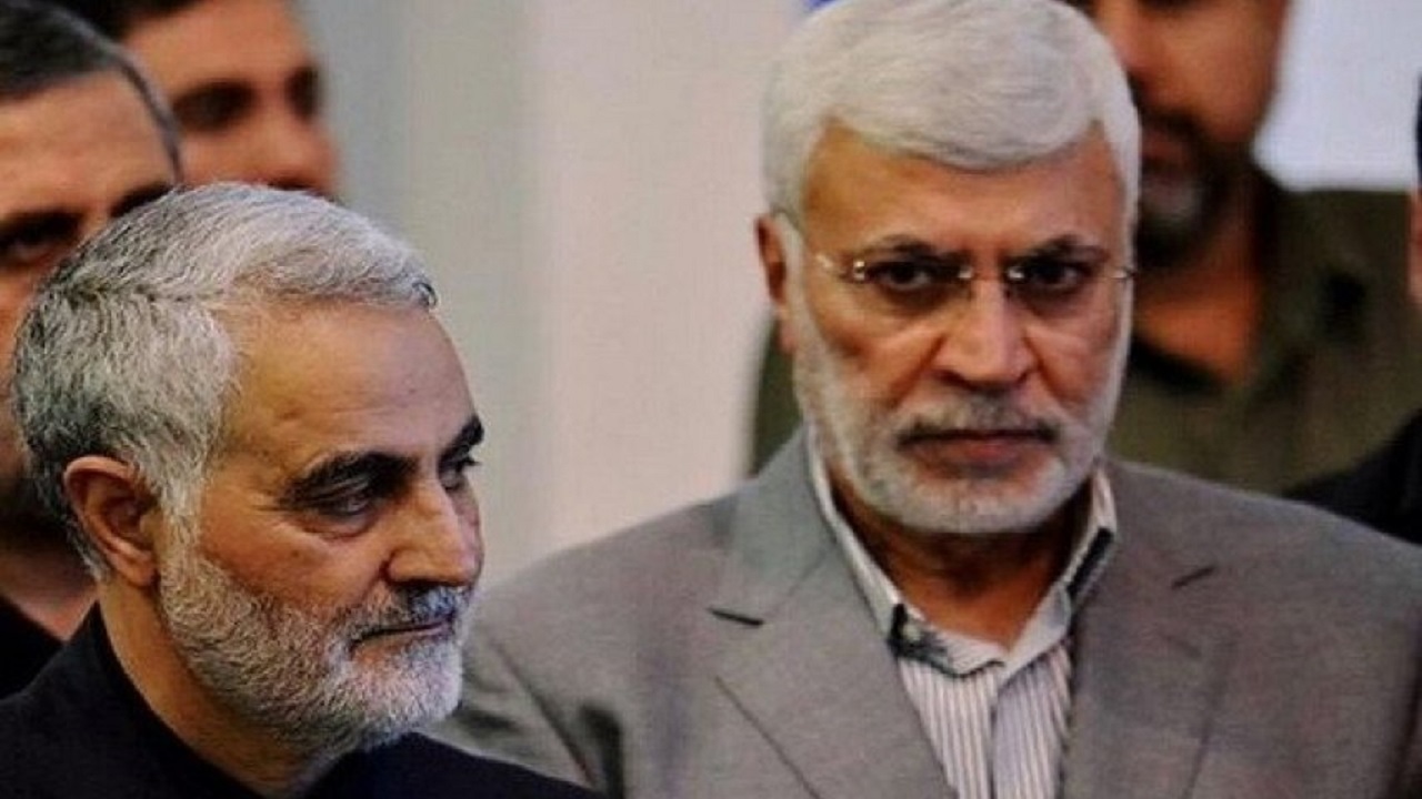 عکس هوایی از حضور پرشور دیشب مردم عراق در بزرگراه ابو مهدی المهندس