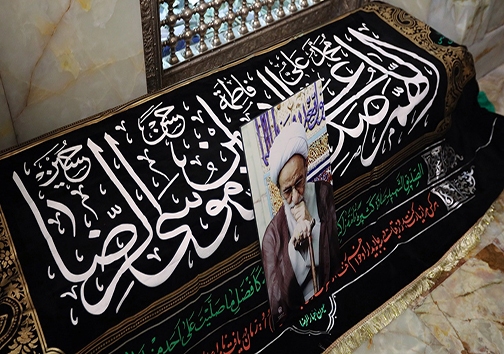 مراسم وداع با پیکر آیت الله مصباح یزدی در مشهد برگزار شد+فیلم و تصاویر