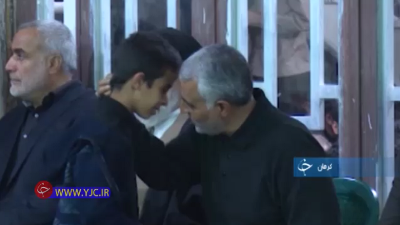 حضور سردار سلیمانی در بیت الزهرا (س) کرمان +فیلم