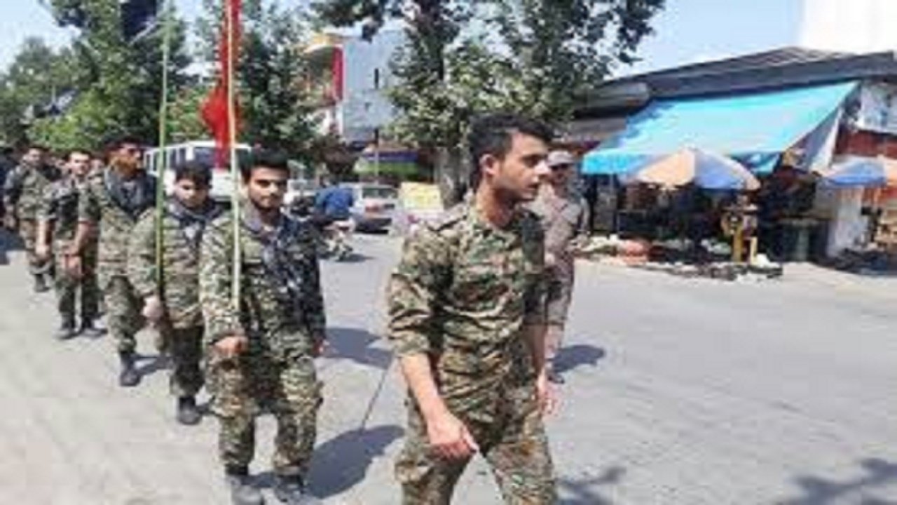 برگزاری رزمایش اقتدار بسیجیان گردان‌های امام علی و بیت المقدس در تبریز