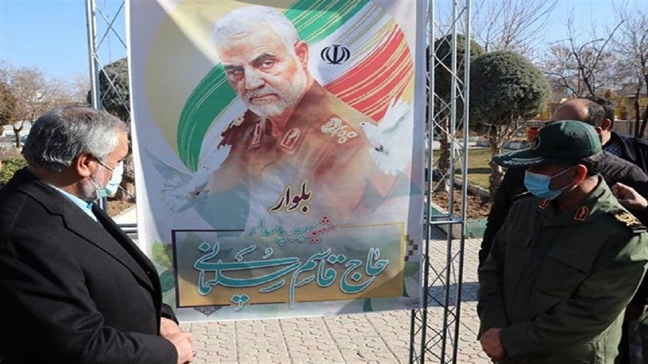 بلواری در سنندج بنام شهید قاسم سلیمانی نام‌گذاری شد
