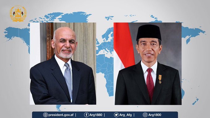 روند صلح افغانستان، محور گفتگوی اشرف غنی با رئیس جمهور اندونزی