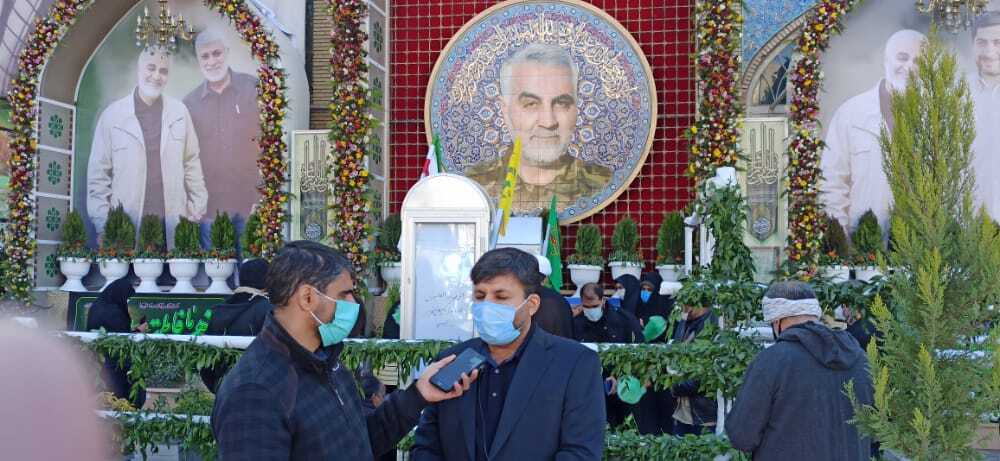 انشین ریاست پلیس پیشگیری ناجا کل کشور در گلزار شهدای کرمان 