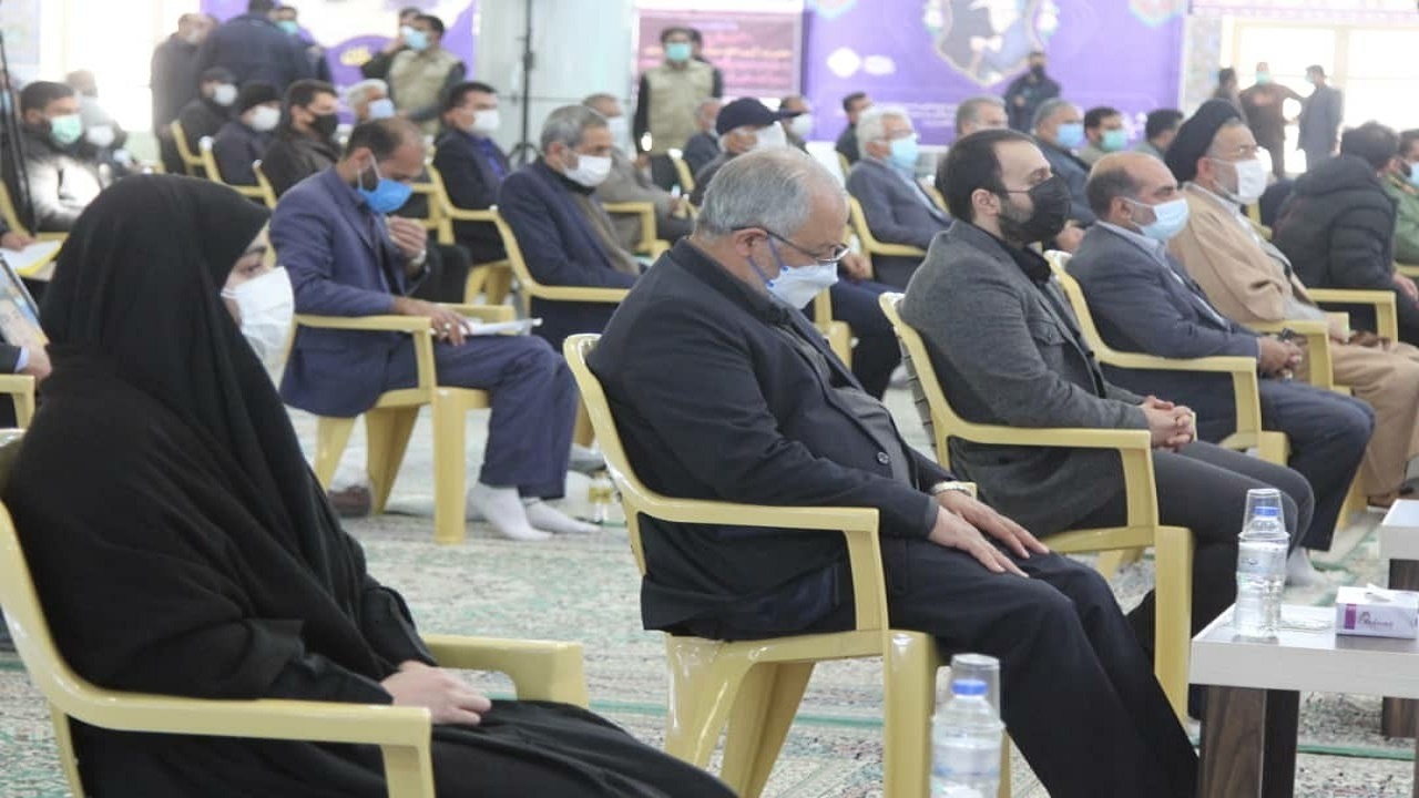 حضور فرزندان حاج قاسم در یادبود جان باختگان تشییع سردار