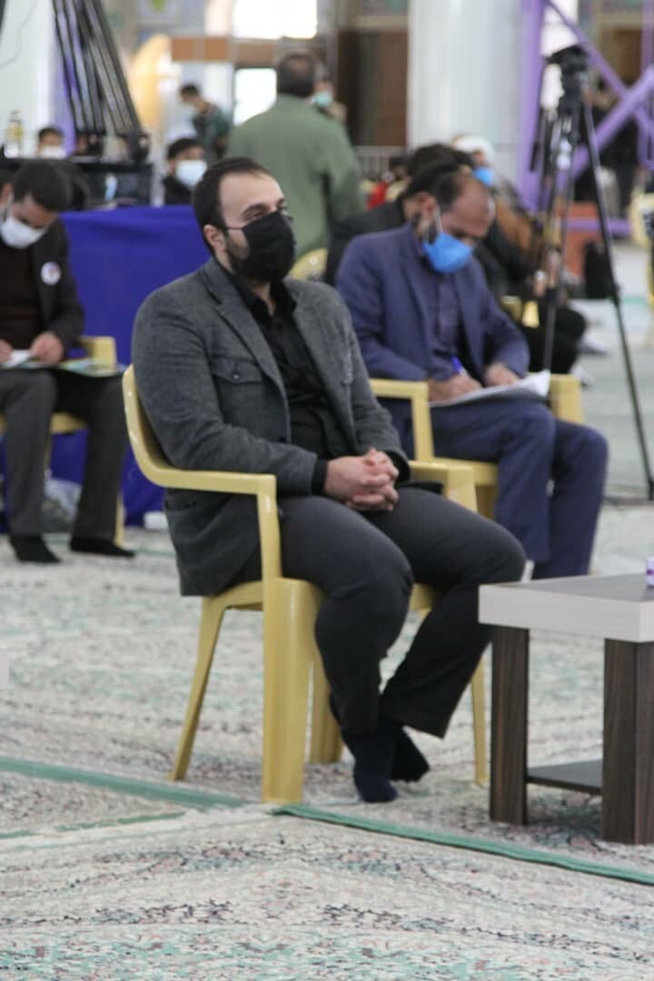 حضور فرزندان حاج قاسم در یادبود جان باختگان تشییع سردار