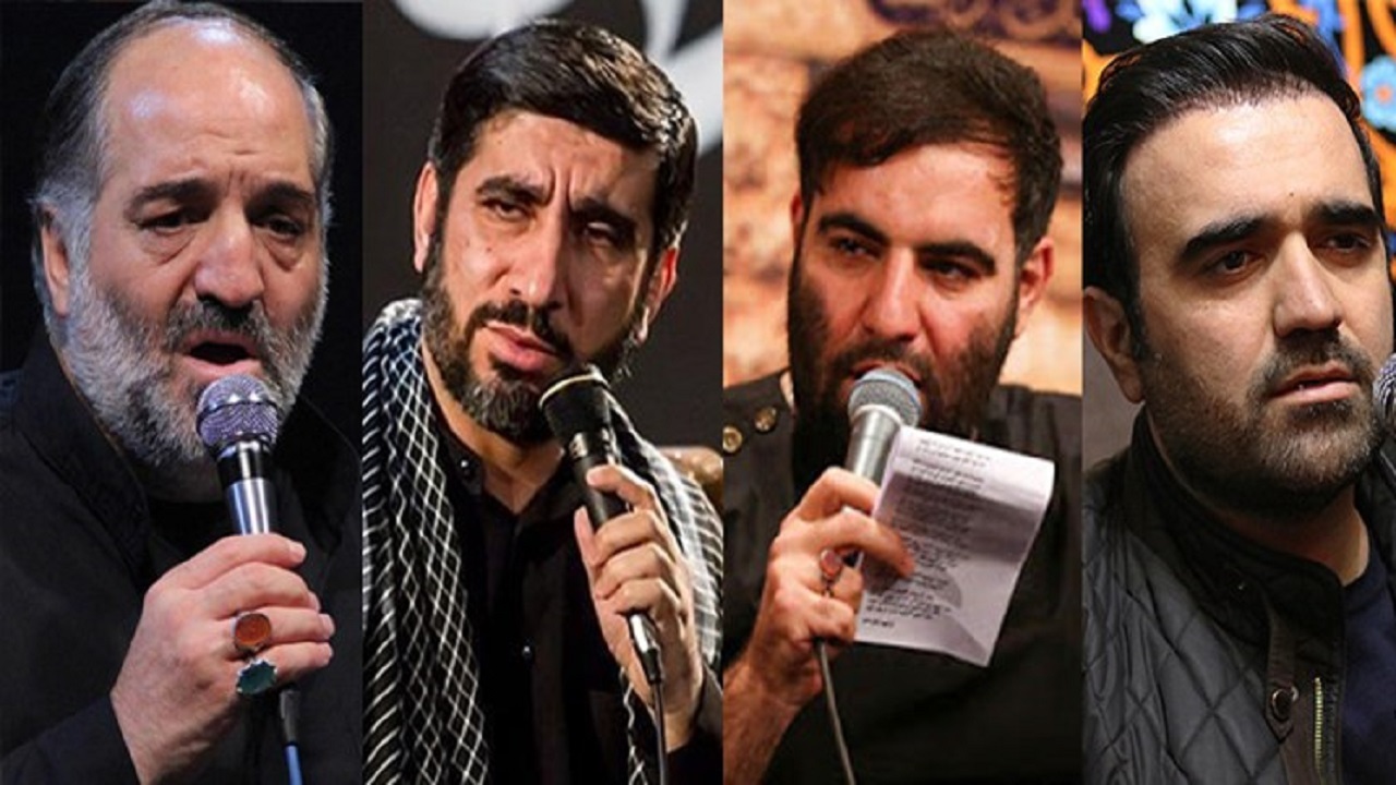 عزاداری مداحان سرشناس در فاطمیه اول