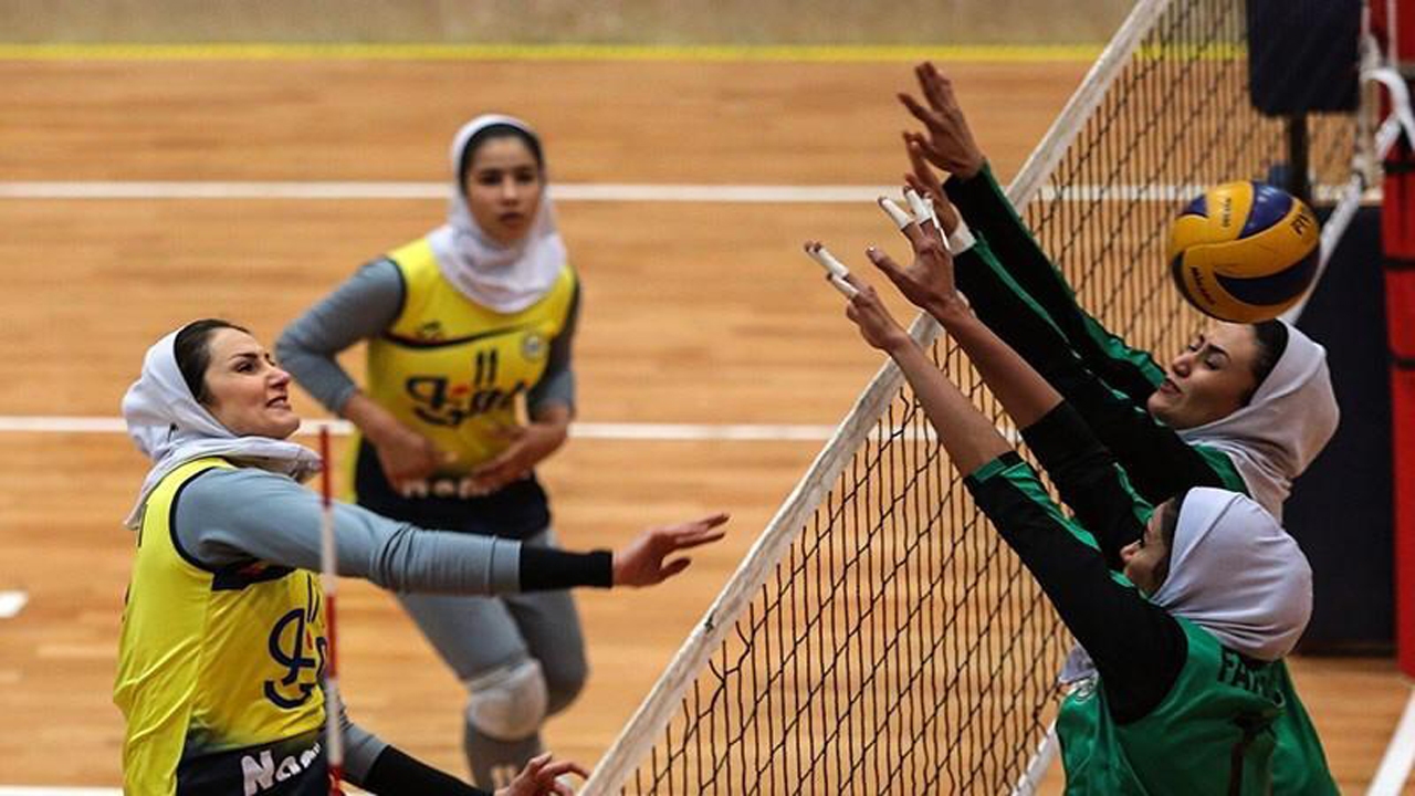 دختران والیبالیست فارسی در لیگ دسته یک والیبال