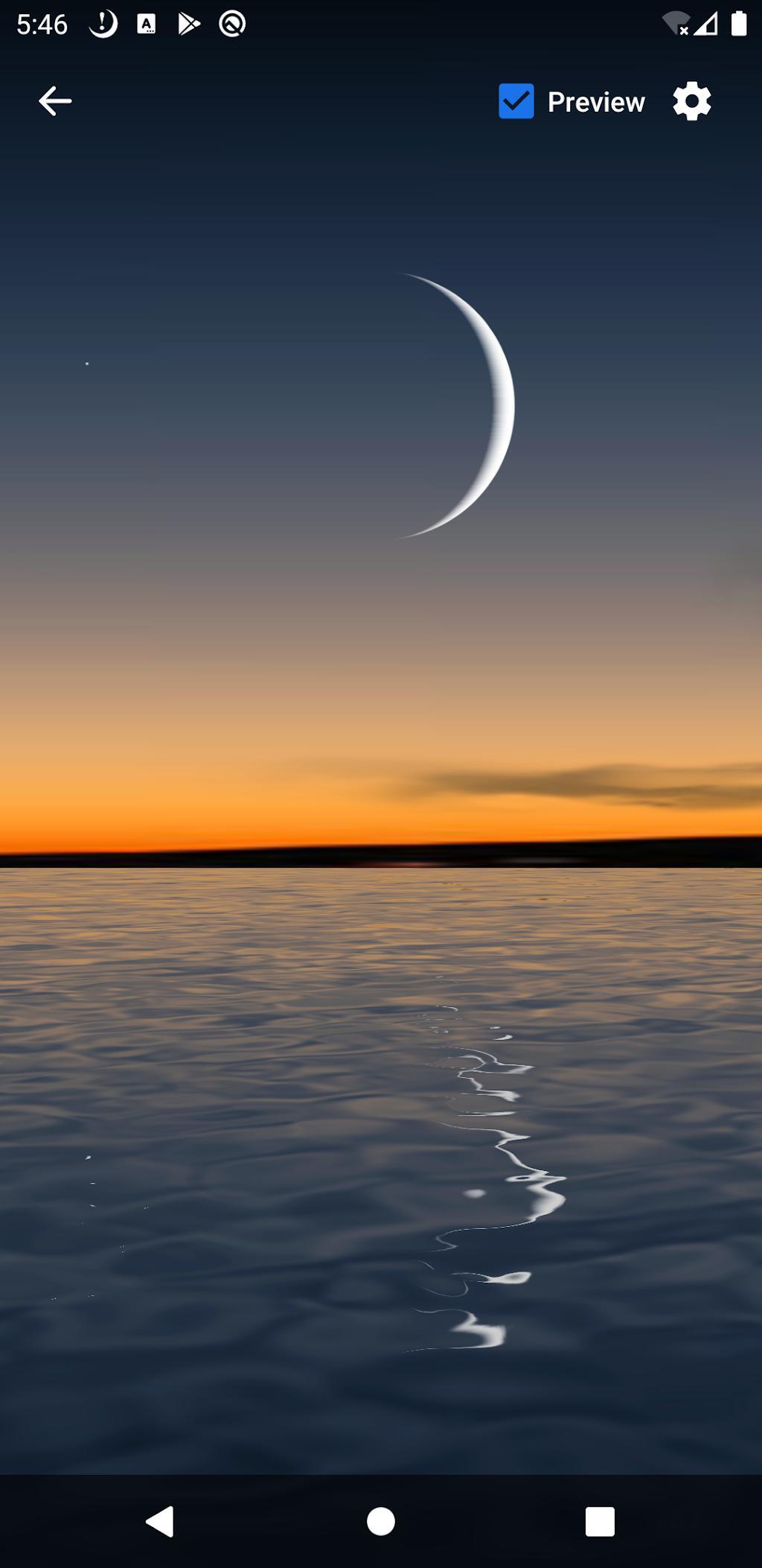 دانلود Moon Over Water Live Wallpaper