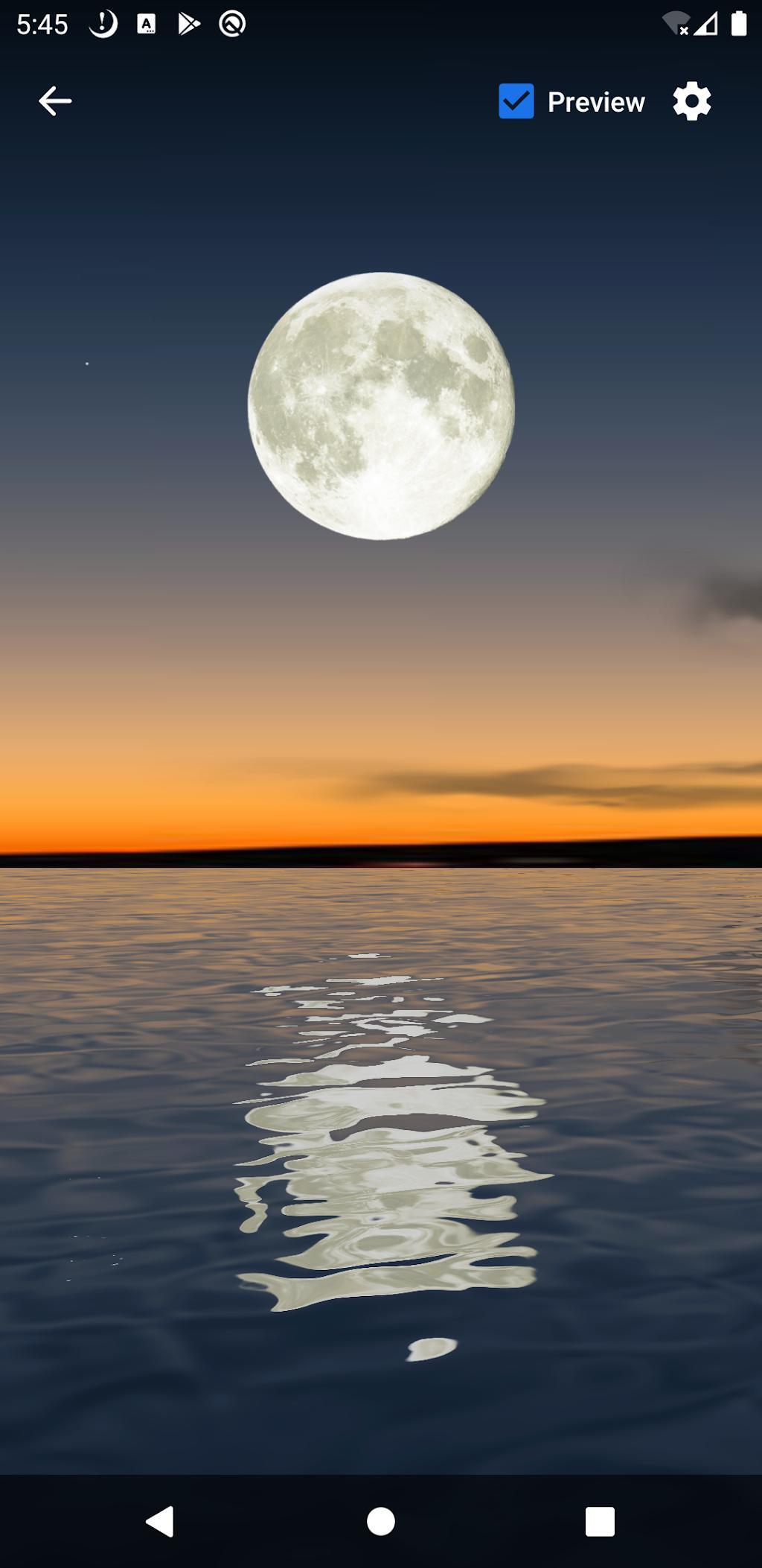 دانلود Moon Over Water Live Wallpaper