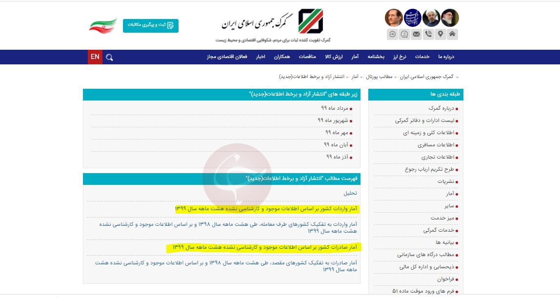 اطلاعات تجارت خارجه منتشر شد