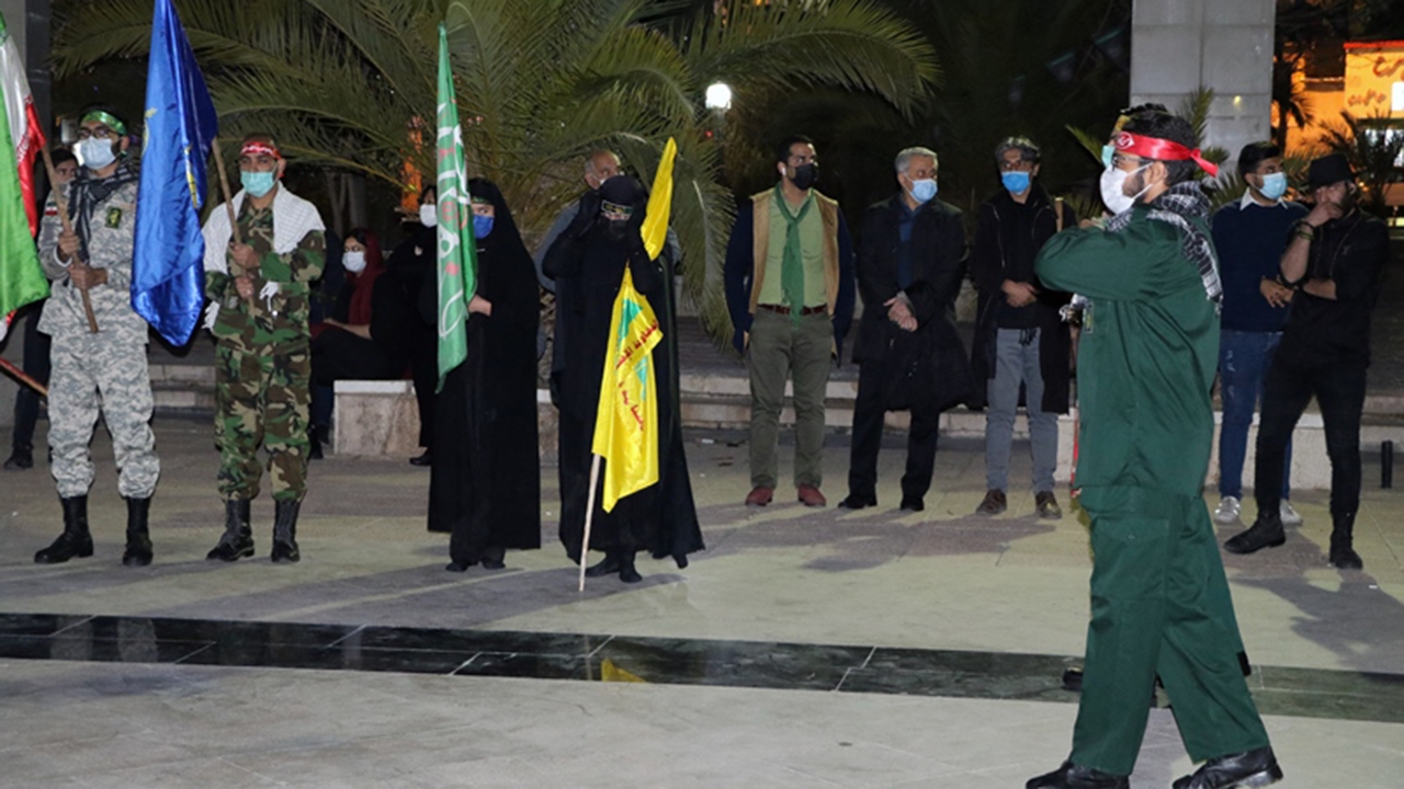 چراغ تئاتر خیابانی به احترام سردار دلها روشن شد