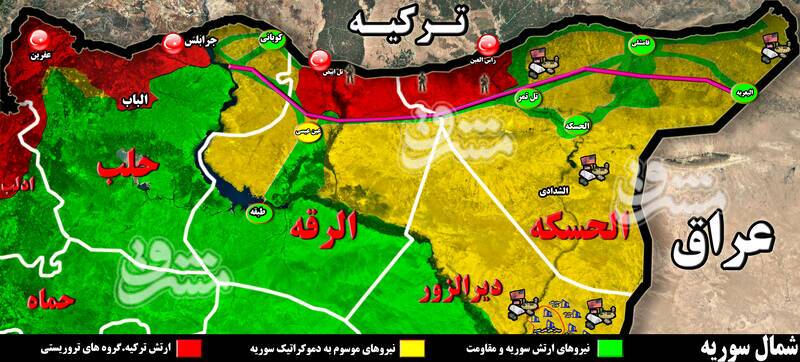 سوریه ۱۰ سال پس از جنگ خونین تحمیلی/ تروریست&zwnj;ها و شبه نظامیان کُرد چه مناطقی را در اشغال دارند؟