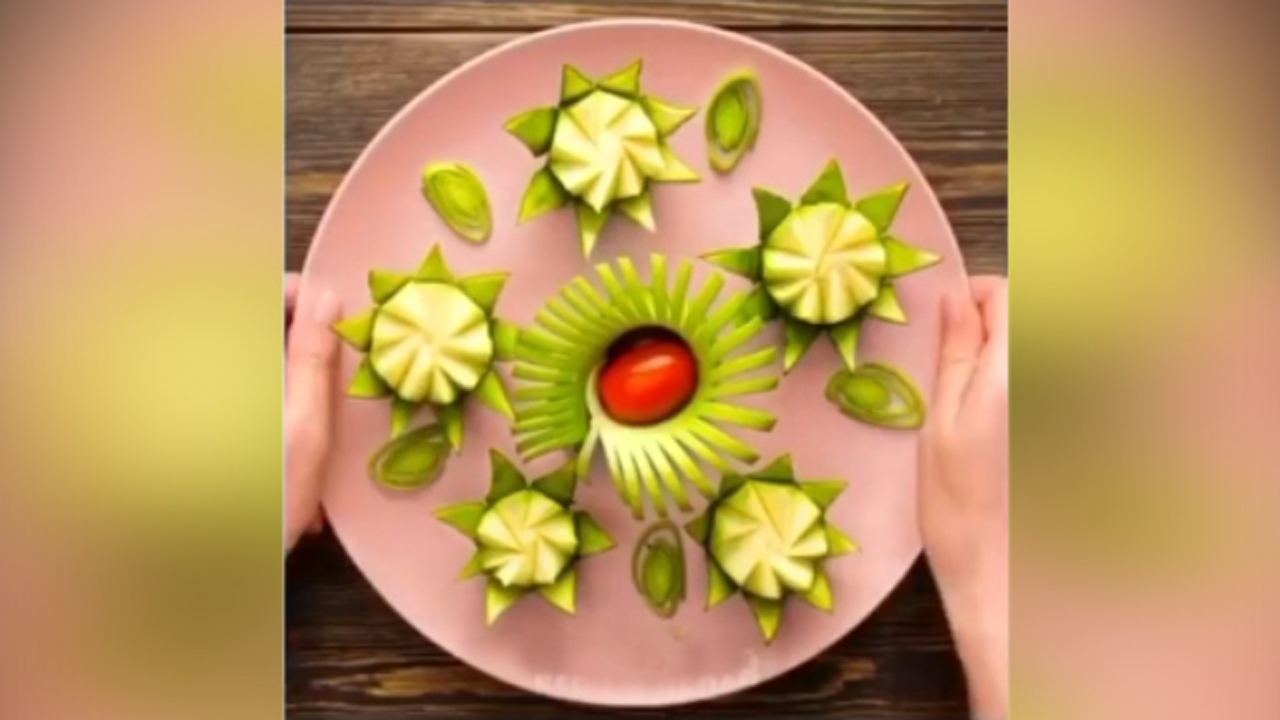 آموزش هنرنمایی در آشپزخانه و تزیین سفره غذا (قسمت اول) + فیلم