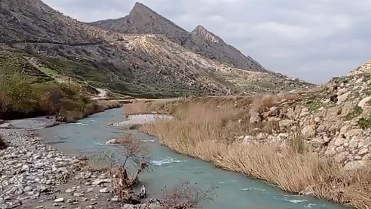 نمایی از طبیعت بکر رودخانه شاه بهرام در باشت + فیلم