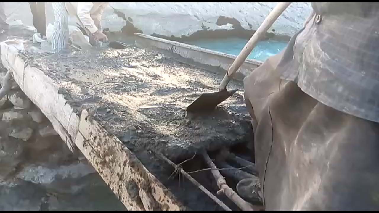 بازسازی راه ارتباطی در روستای برآفتاب جلاله + فیلم