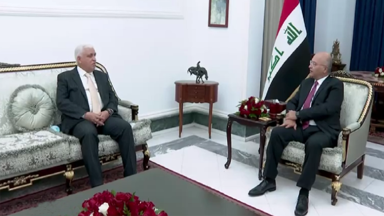 دیدار رئیس جمهور عراق با فالح الفیاض