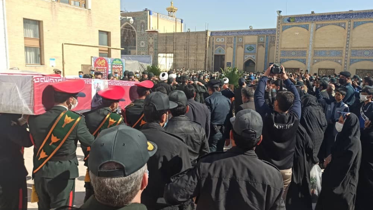 تشییع دو شهید نیروی انتظامی در شیراز
