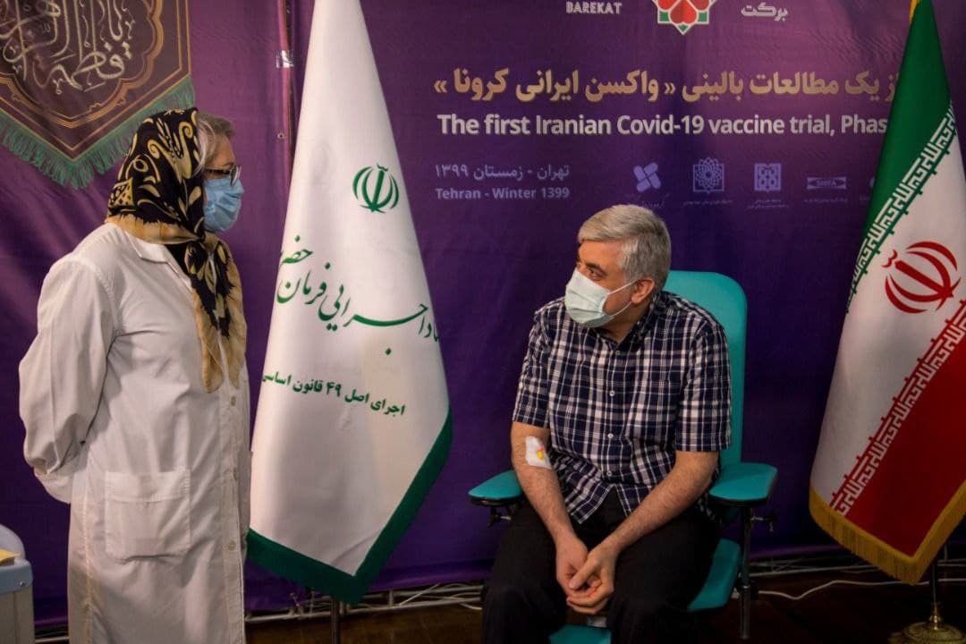 تزریق واکسن کوو ایران برکت به سه داوطلب اول