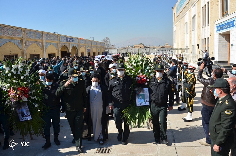 تشییع دو شهید نیروی انتظامی در شیراز