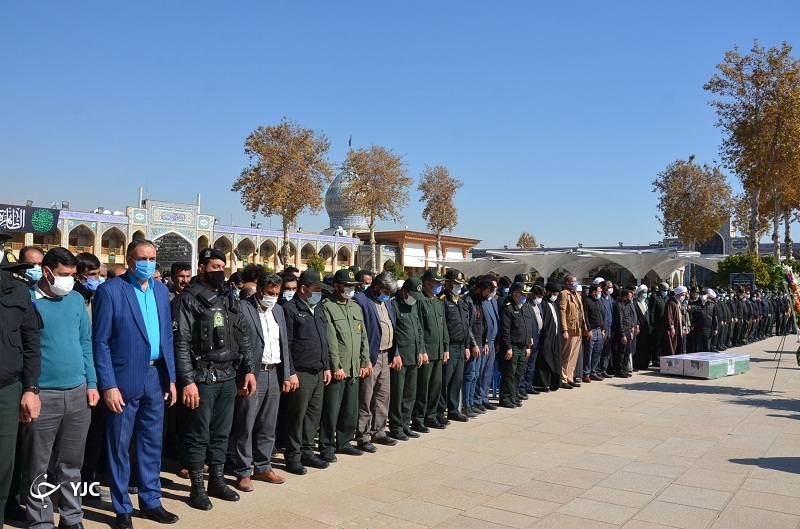 تشییع دو شهید نیروی انتظامی در شیراز