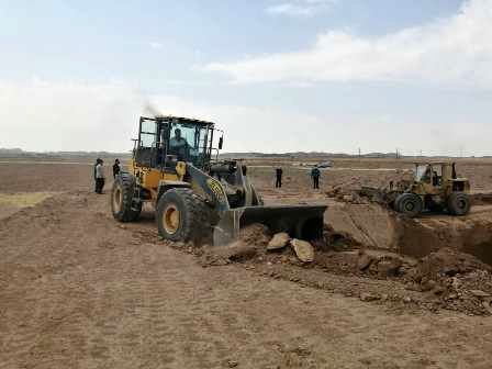 توقیف تراکتور های حفاری غیر مجاز در شهرستان رزن