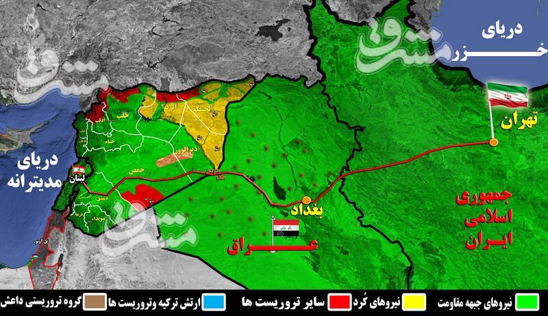 شارژ عناصر مخفی داعش با دلار&zwnj;ها و تسلیحات آمریکایی برای قطع جاده راهبردی &laquo;تهران - مدیترانه&raquo;