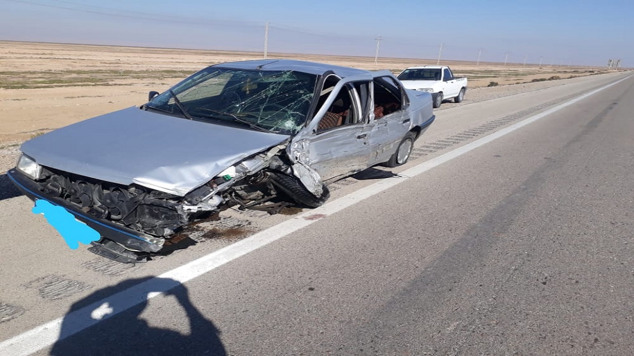 مصدوم شدن ۲ نفر در سانحه رانندگی در محور هندیجان-دیلم