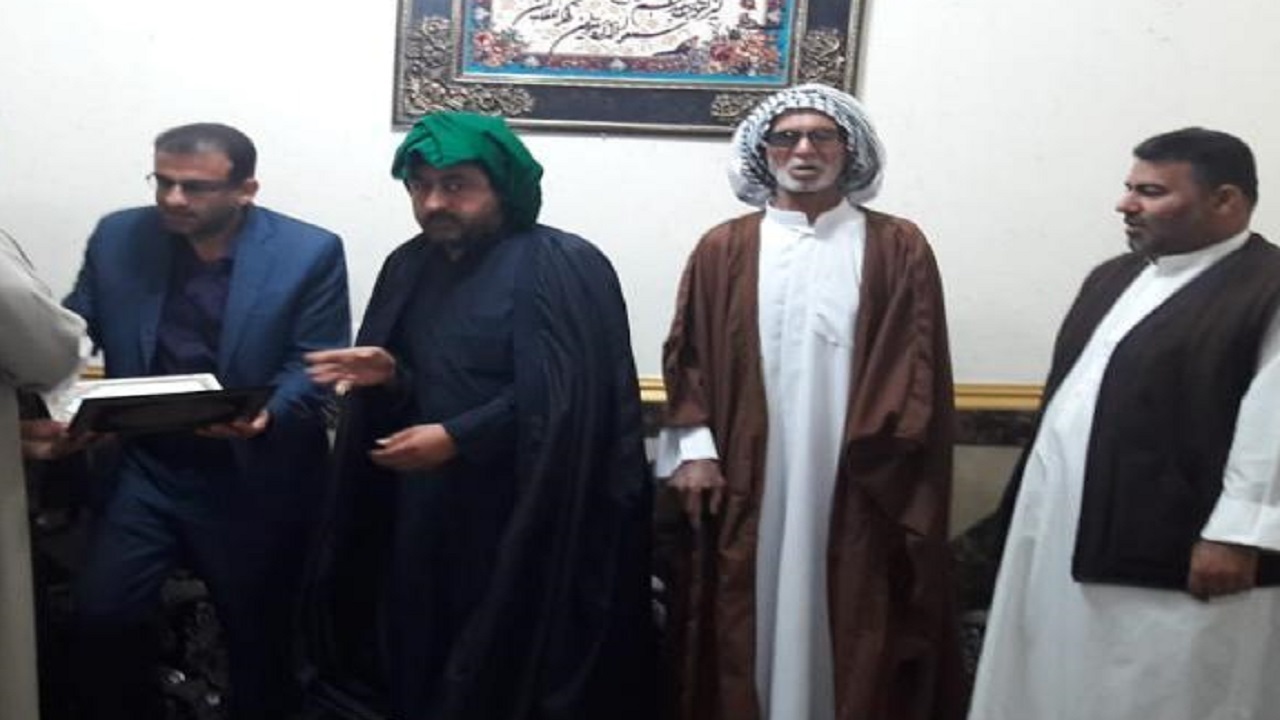 عیادت از جانباز مدافع حرم در خوزستان