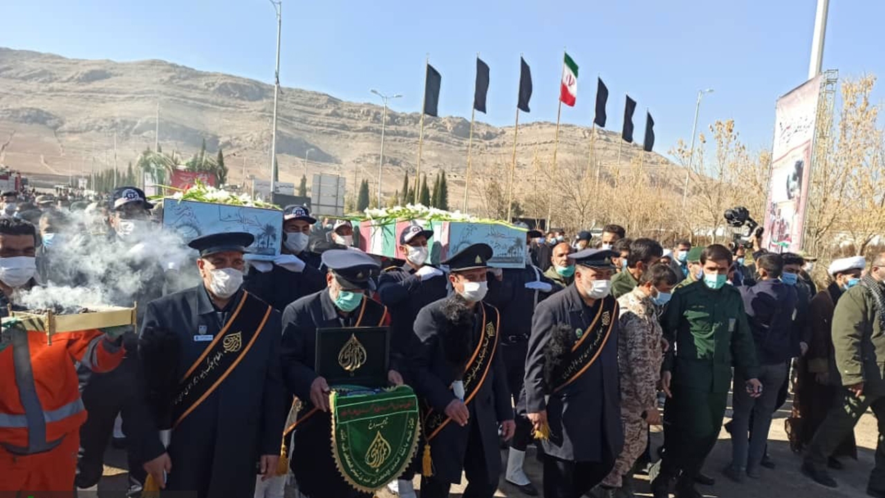 ۲ شهید گمنام در آرامستان بهشت احمدی شیراز به خاک سپرده شدند