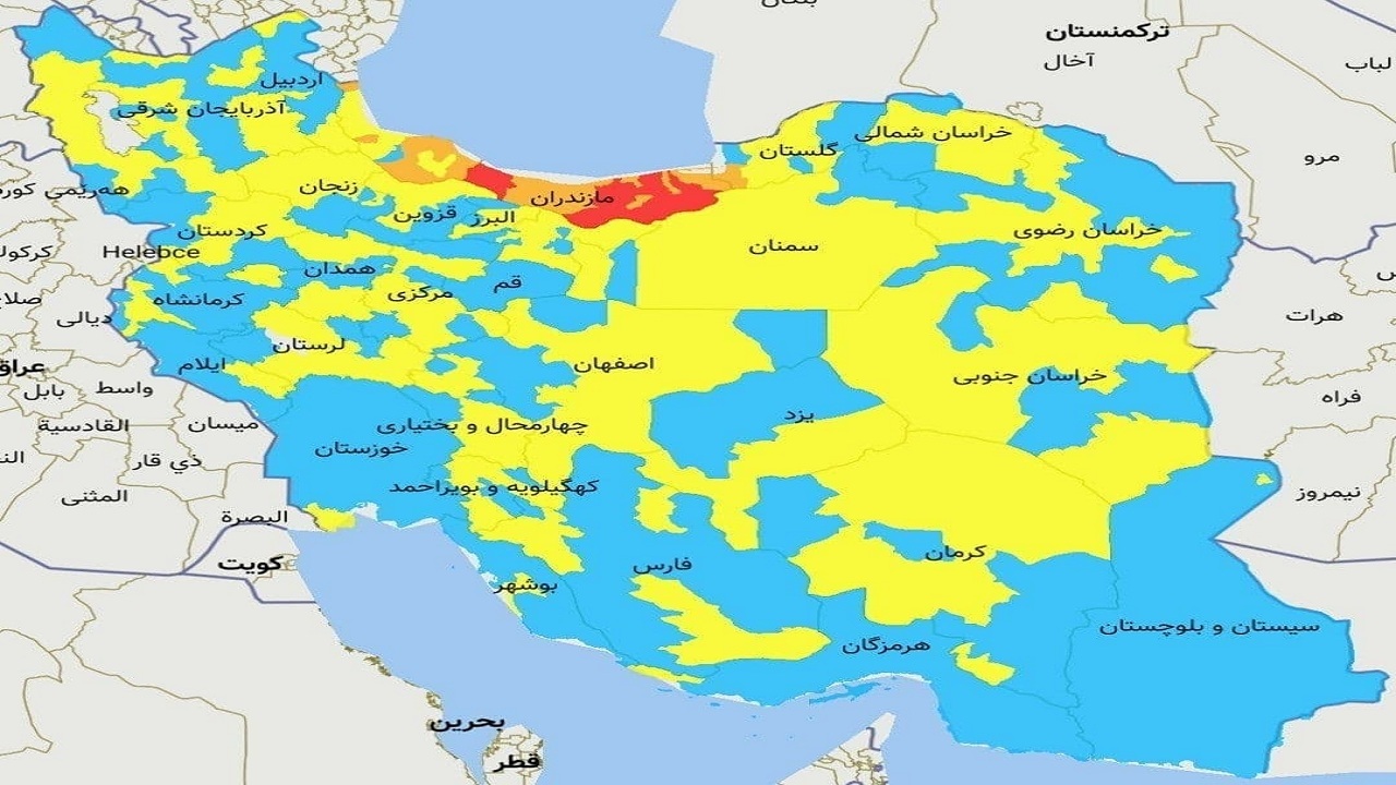 ۹ شهرستان بوشهر آبی هستند/ تنگستان زرد است