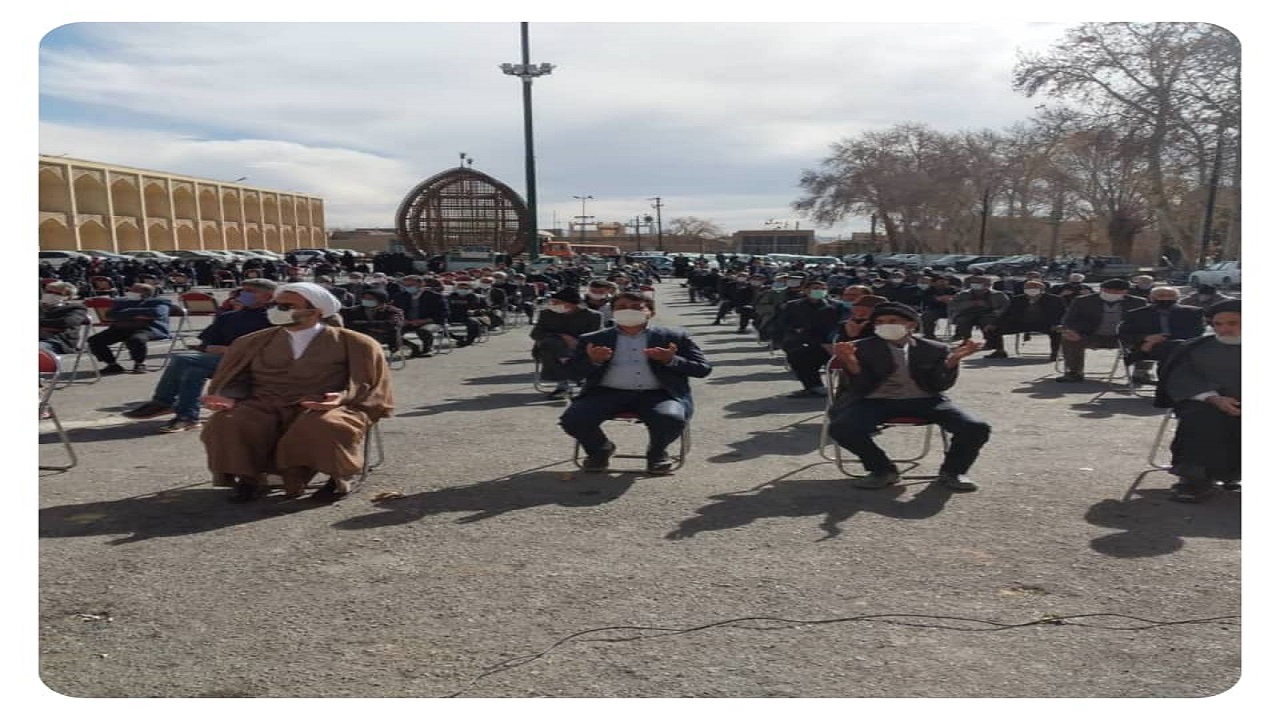 آیین بزرگداشت جانباختگان کرونا در مهریز برگزار شد