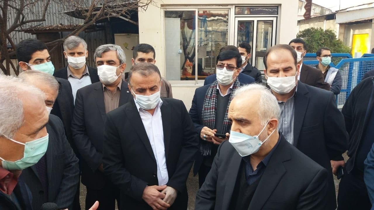 بازدید وزیر اقتصاد از کارخانه بهپاک بهشهر