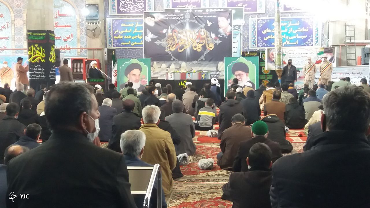وداع با پیکر شهید سید ابوالفضل حسینی در نیشابور
