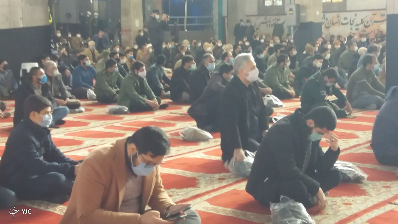 وداع با پیکر شهید سید ابوالفضل حسینی در نیشابور