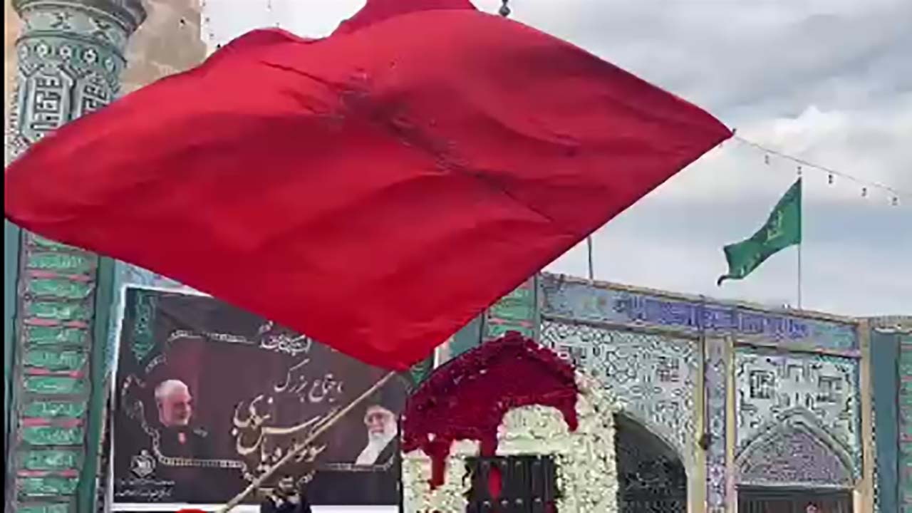 فیلمی از مراسم سوگواری شهادت حضرت الزهرا(س) در شوش